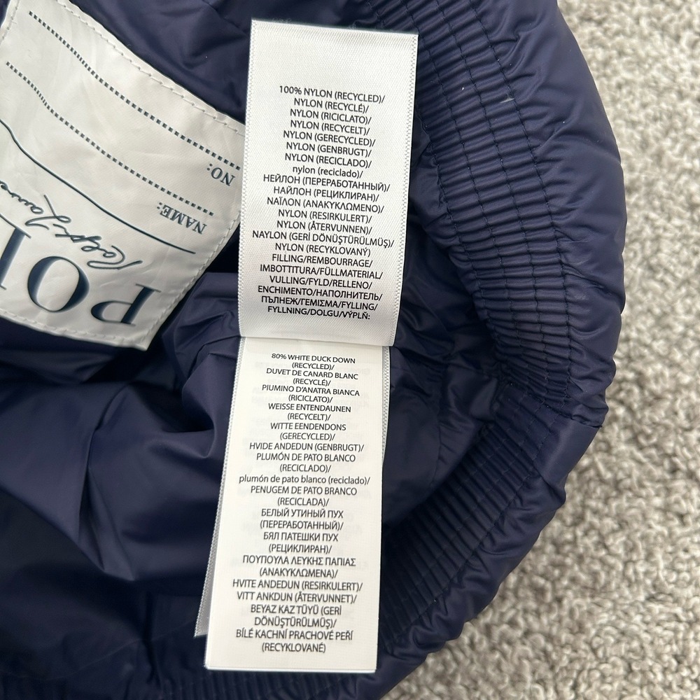 Polo Ralph Lauren Kids Down Puffer Vest Size 6 All Over Logo Kids Outerwear EUC - Picture 8 of 9